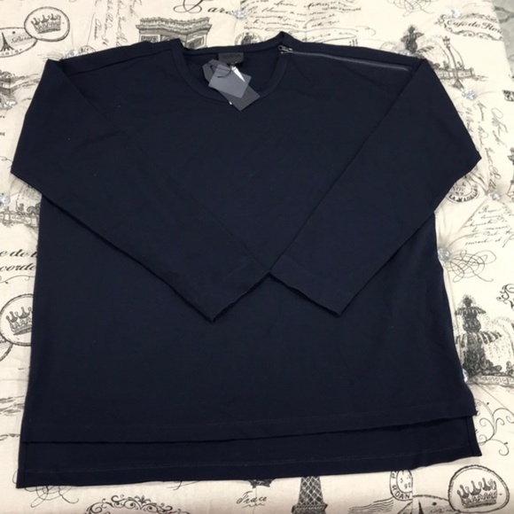 Quinn Hi-Lo Shoulder Zip Pullover Sweater - Picture 3 of 7